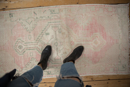 2.5x5 Vintage Distressed Oushak Rug Runner