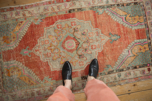 3x5.5 Vintage Distressed Oushak Rug