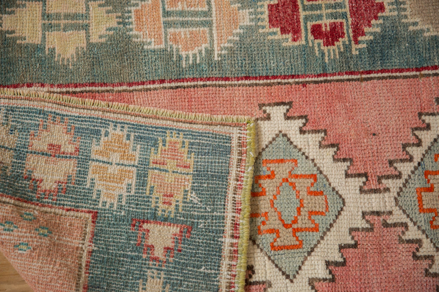 2.5x3.5 Vintage Distressed Oushak Rug