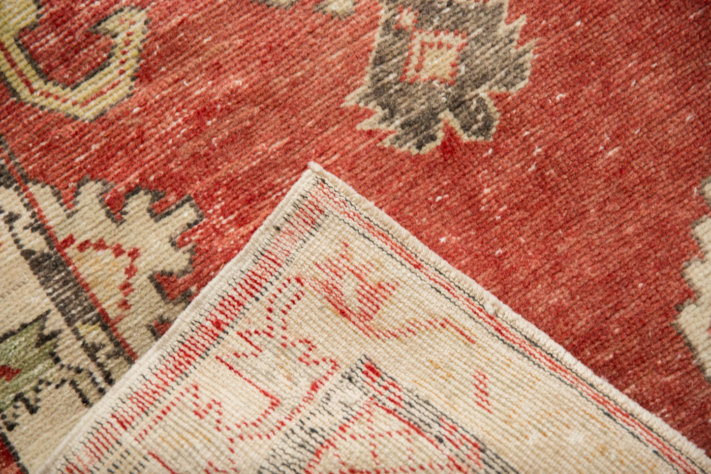 2.5x5.5 Vintage Distressed Oushak Rug Runner