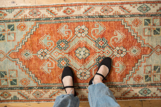 2.5x5 Vintage Distressed Oushak Rug Runner