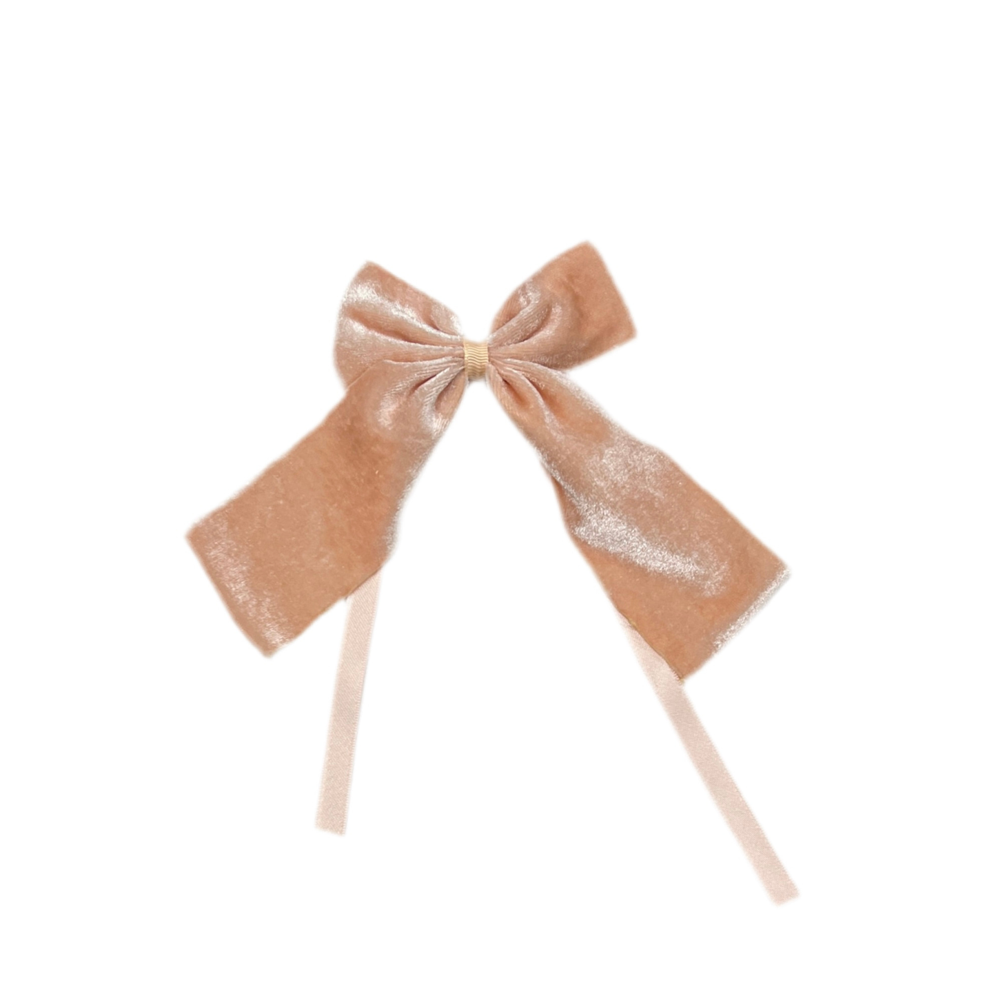 Soft Pink Velvet Napkin Bow Tie - Set of 6