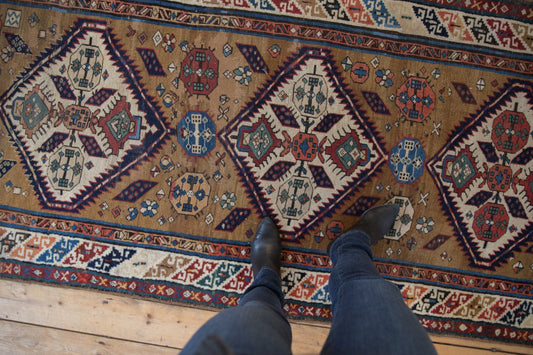 3.5x11.5 Antique Caucasian Rug Runner