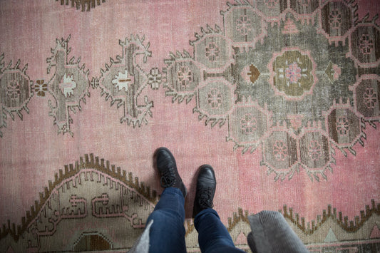 7.5x15.5 Vintage Distressed Kars Carpet Runner