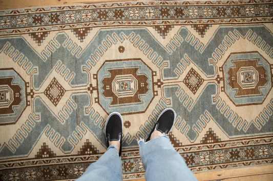 3.5x10 Vintage Distressed Malayer Rug Runner