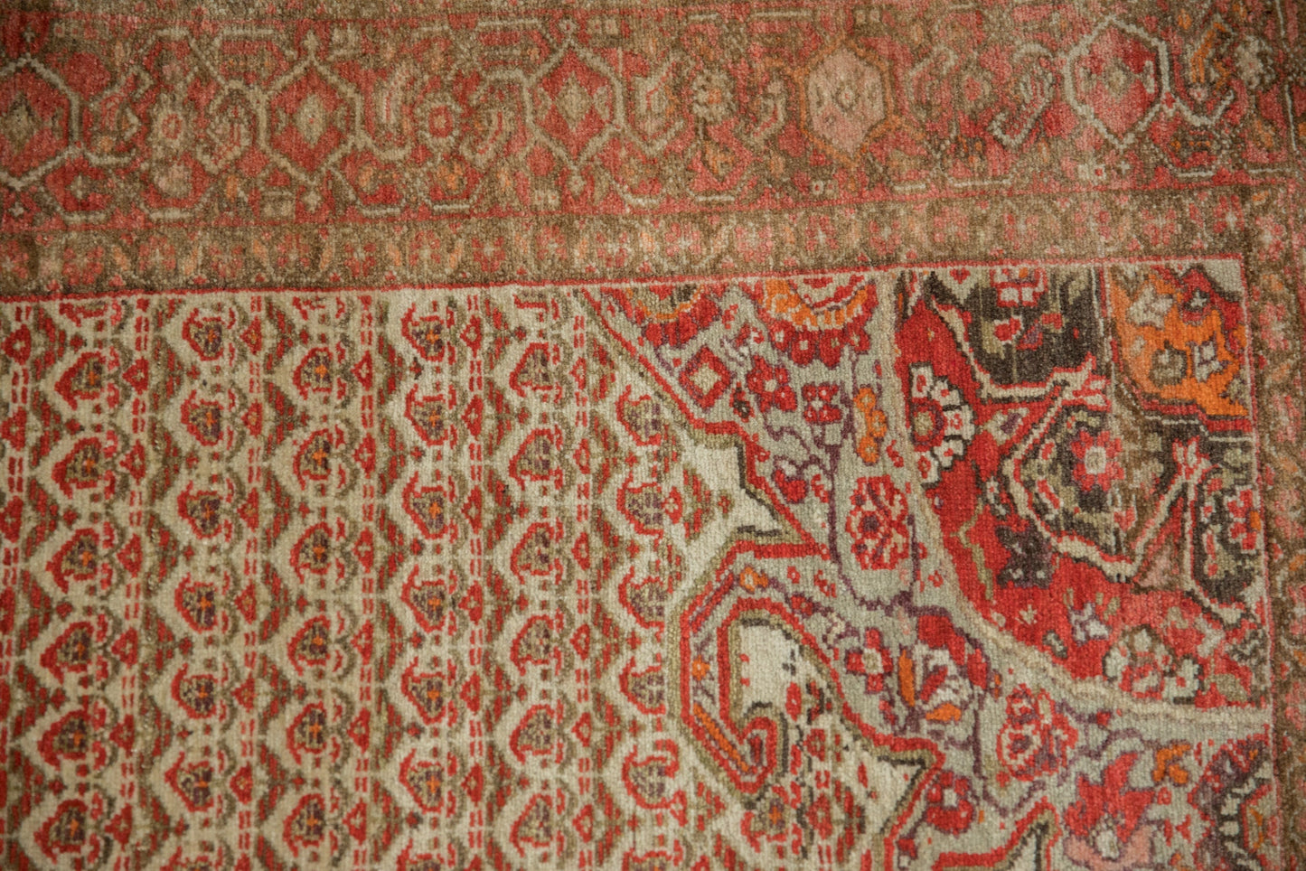 4x7 Vintage Distressed Malayer Rug