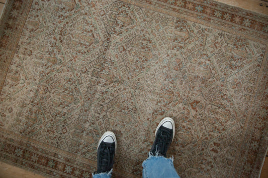 4x5.5 Vintage Distressed Mahal Rug