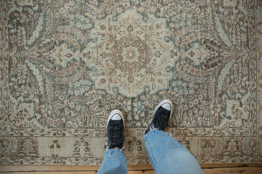 4.5x6 Vintage Distressed Tabriz Rug