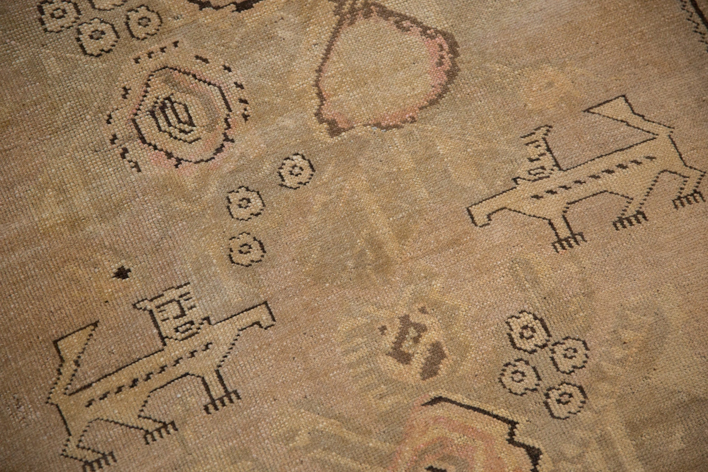 3.5x6.5 Antique Distressed Karabagh Rug