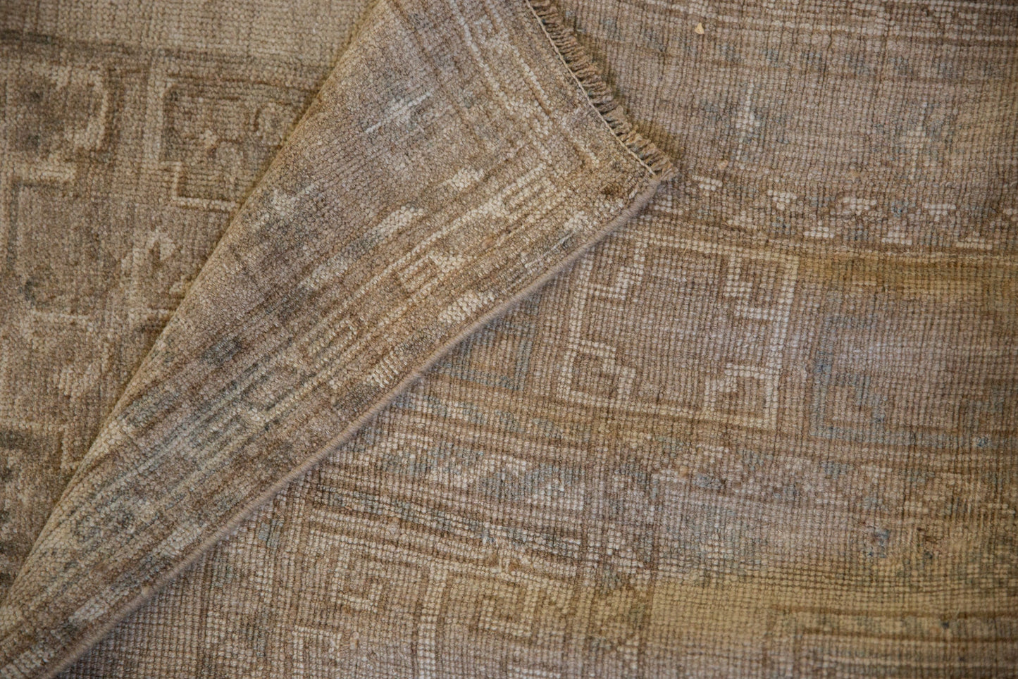 8.5x10.5 Vintage Distressed Ersari Carpet