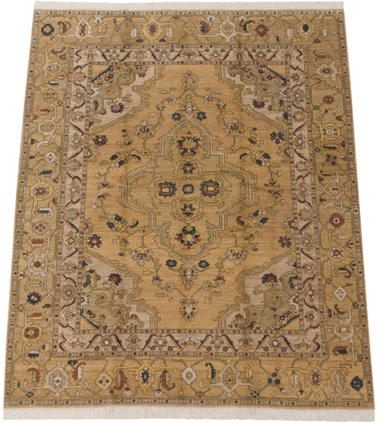 8x10 Vintage Armenian Heriz Design Carpet