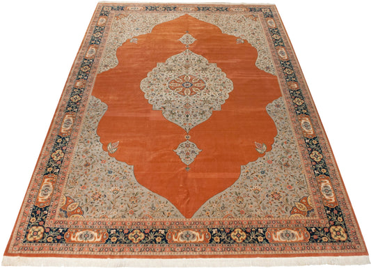 14x21 Vintage Bulgarian Tabriz Design Carpet