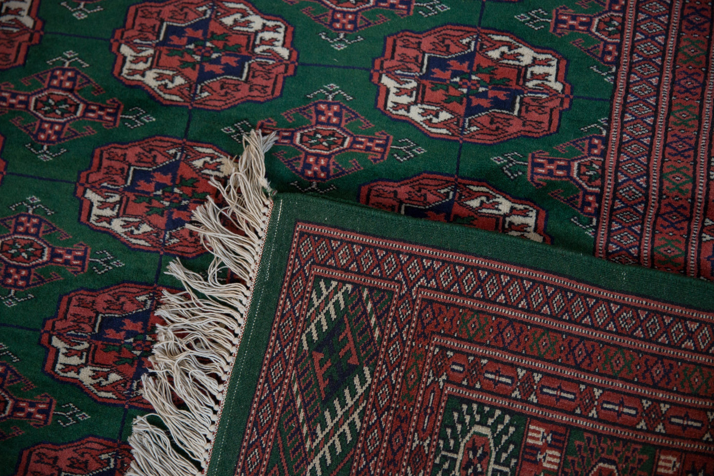 5x5 Vintage Fine Bokhara Square Rug