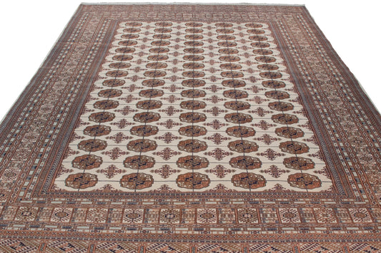 9x12 Vintage Fine Bokhara Carpet