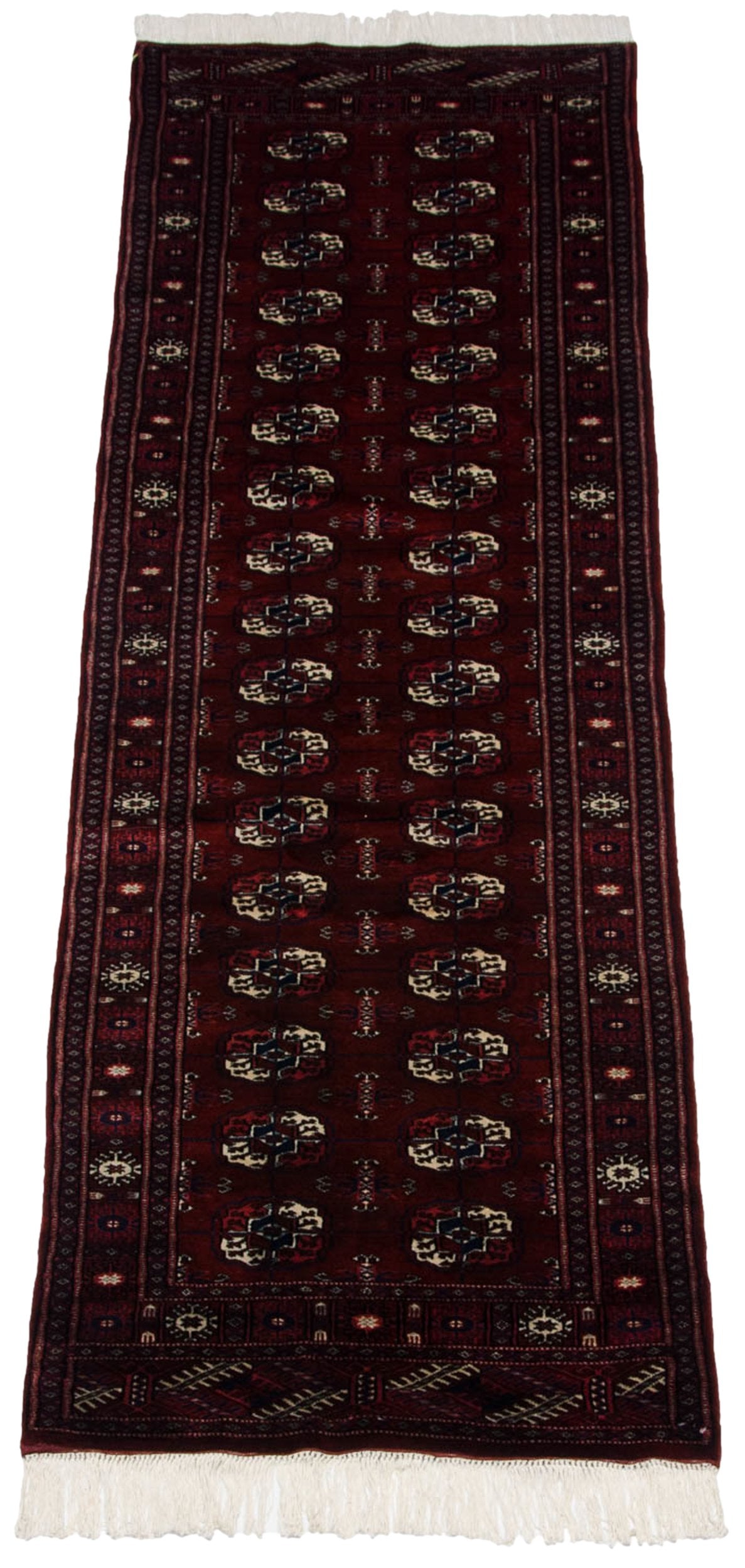 2.5x8 Vintage Fine Bokhara Rug Runner