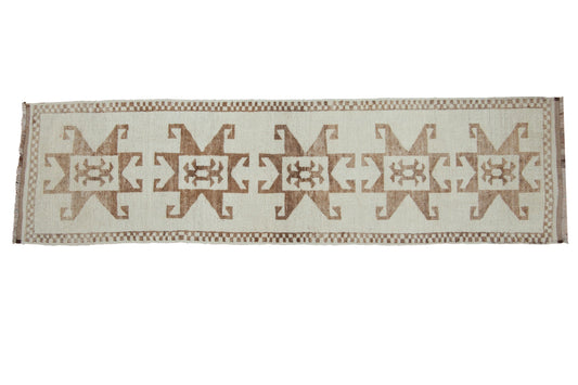 3x12 Vintage Distressed Kurd Rug Runner