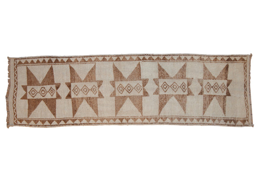 3.5x11.5 Vintage Distressed Kurd Rug Runner
