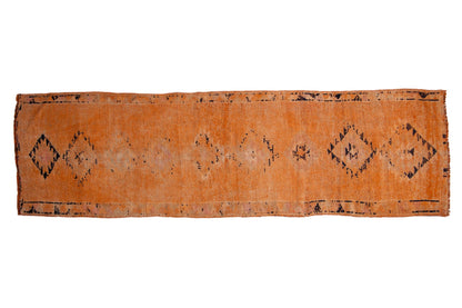 3x10 Vintage Distressed Kurd Rug Runner