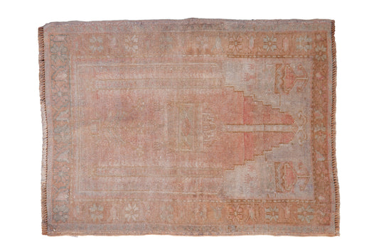 2.5x3.5 Vintage Distressed Oushak Rug