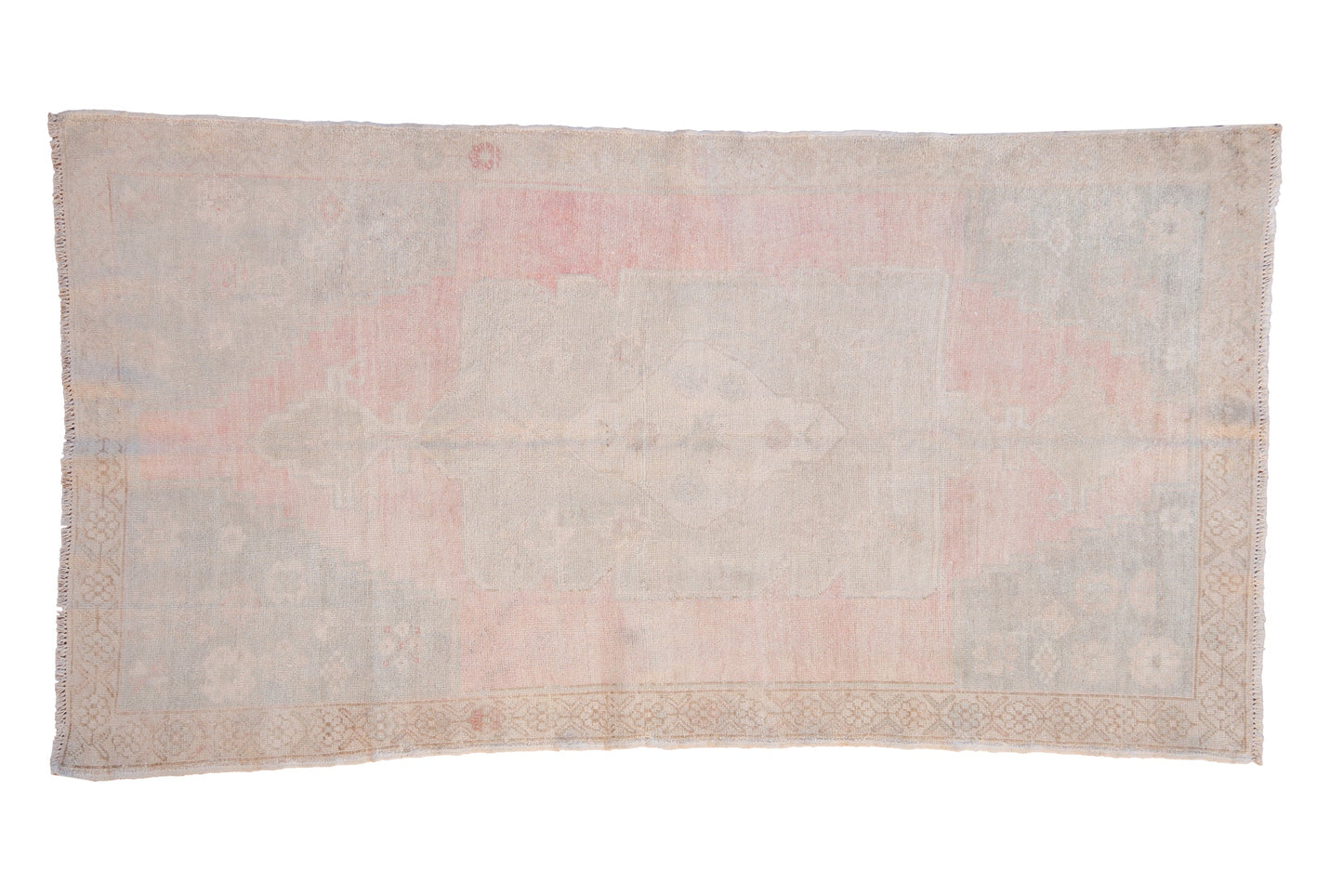 4x8 Vintage Distressed Oushak Rug Runner