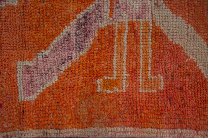 3x9.5 Vintage Distressed Kurd Rug Runner