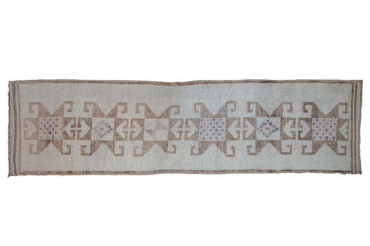 3x11.5 Vintage Distressed Kurd Rug Runner