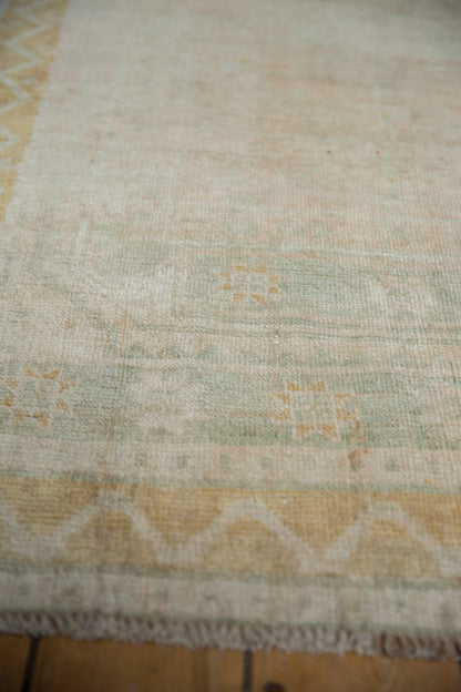 3.5x9.5 Vintage Distressed Oushak Rug Runner