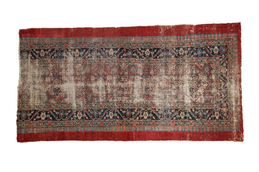 2.5x5.5 Antique Fine Fragment Serab Rug Runner