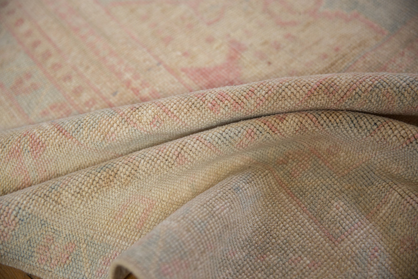 5x8.5 Vintage Distressed Oushak Carpet