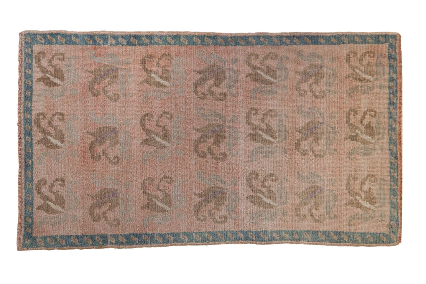 2.5x4.5 Vintage Distressed Oushak Rug