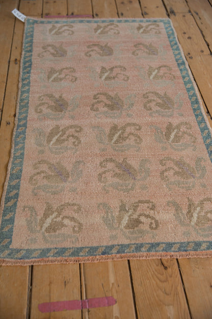2.5x4.5 Vintage Distressed Oushak Rug