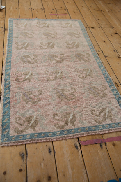 2.5x4.5 Vintage Distressed Oushak Rug
