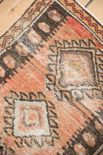 2x4.5 Vintage Distressed Oushak Rug Runner