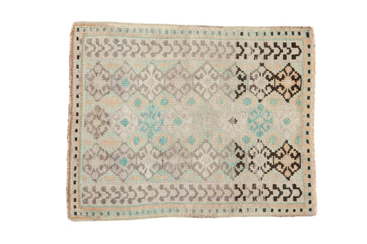 2x3 Vintage Distressed Oushak Rug Mat
