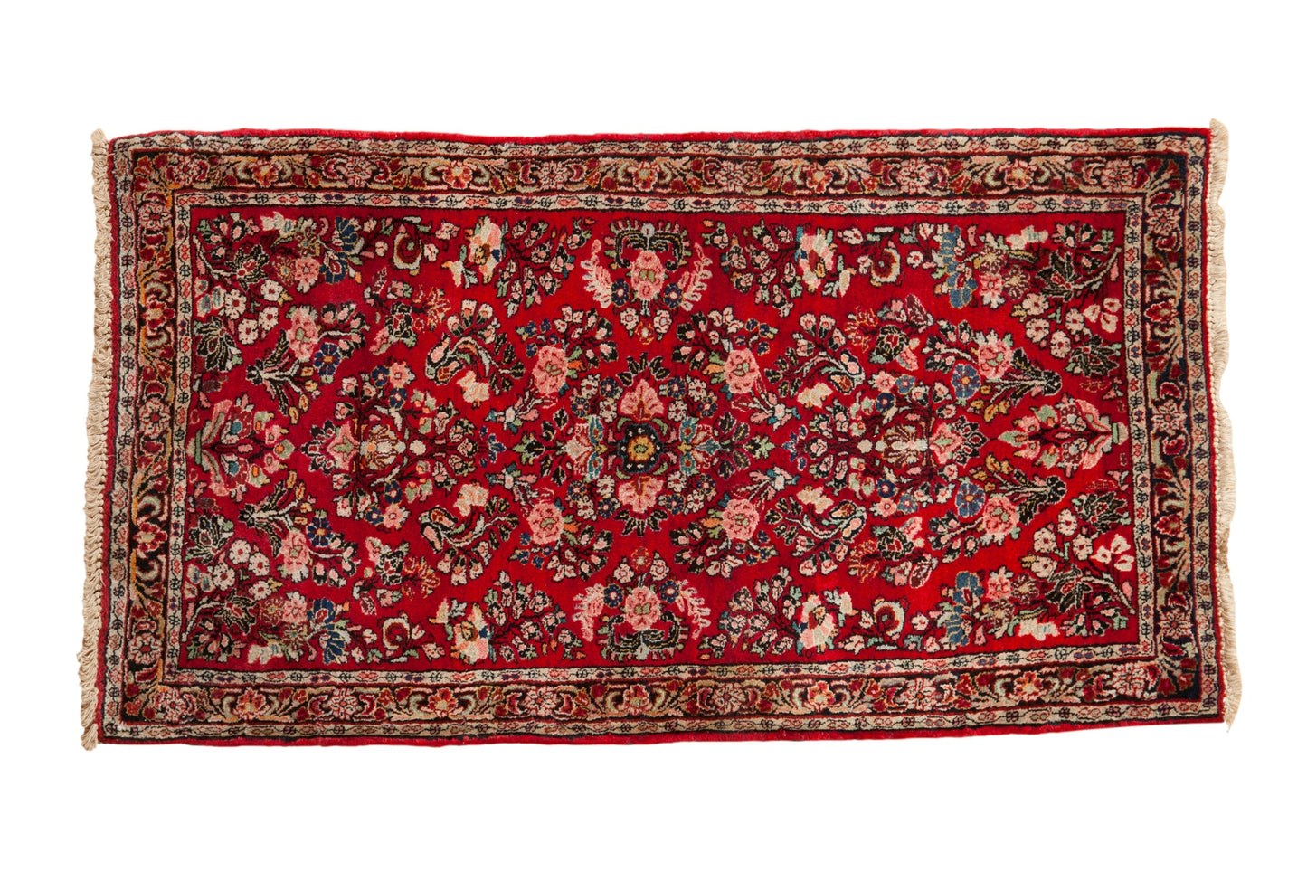 2.5x4.5 Vintage American Sarouk Rug