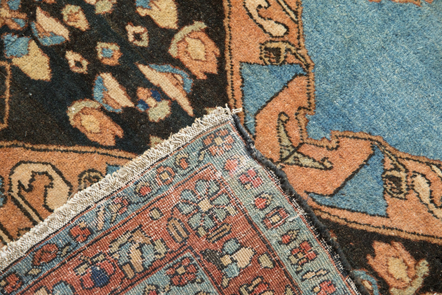 3.5x4.5 Vintage Fine Heriz Square Rug