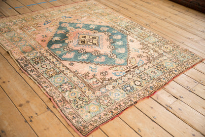 4.5x5 Vintage Anatolian Square Rug