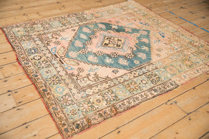 4.5x5 Vintage Anatolian Square Rug