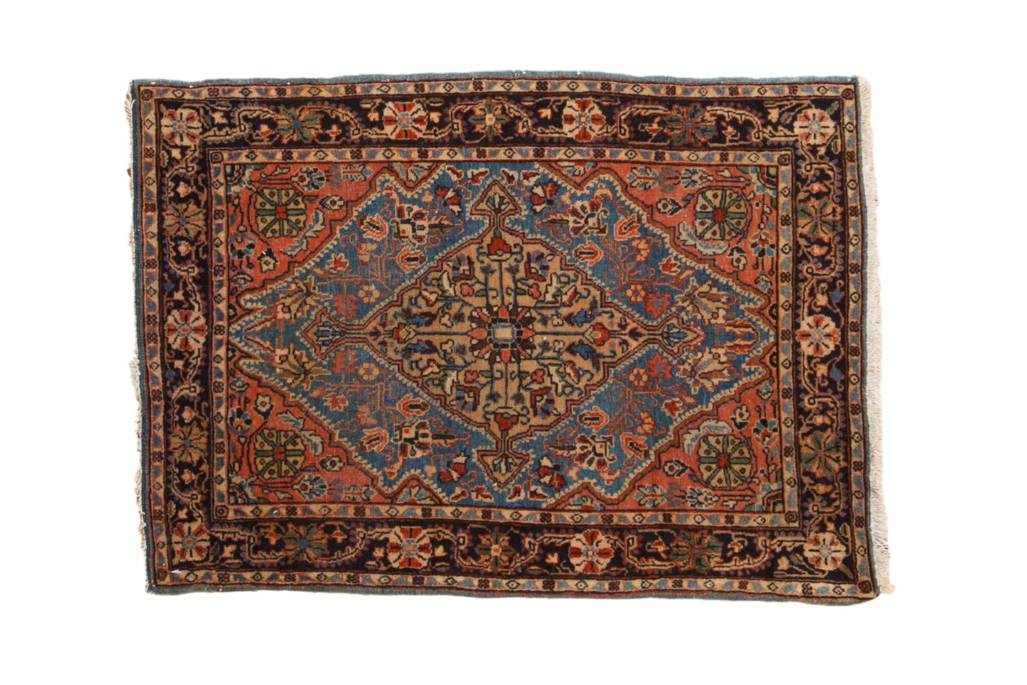 2x3 Vintage Farahan Sarouk Rug Mat