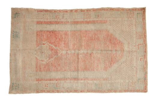 3x4.5 Vintage Distressed Oushak Rug