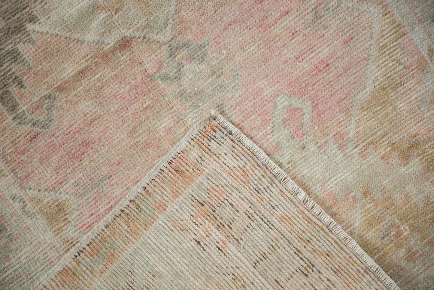 2.5x5.5 Vintage Distressed Oushak Rug Runner