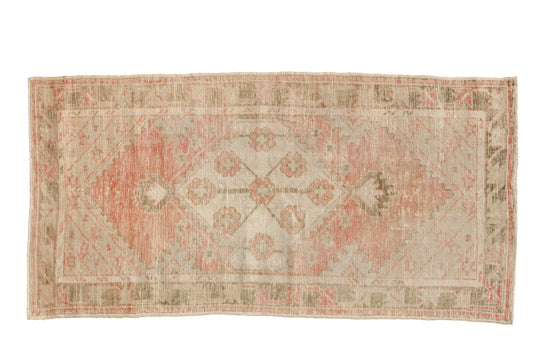 2.5x5.5 Vintage Distressed Oushak Rug Runner