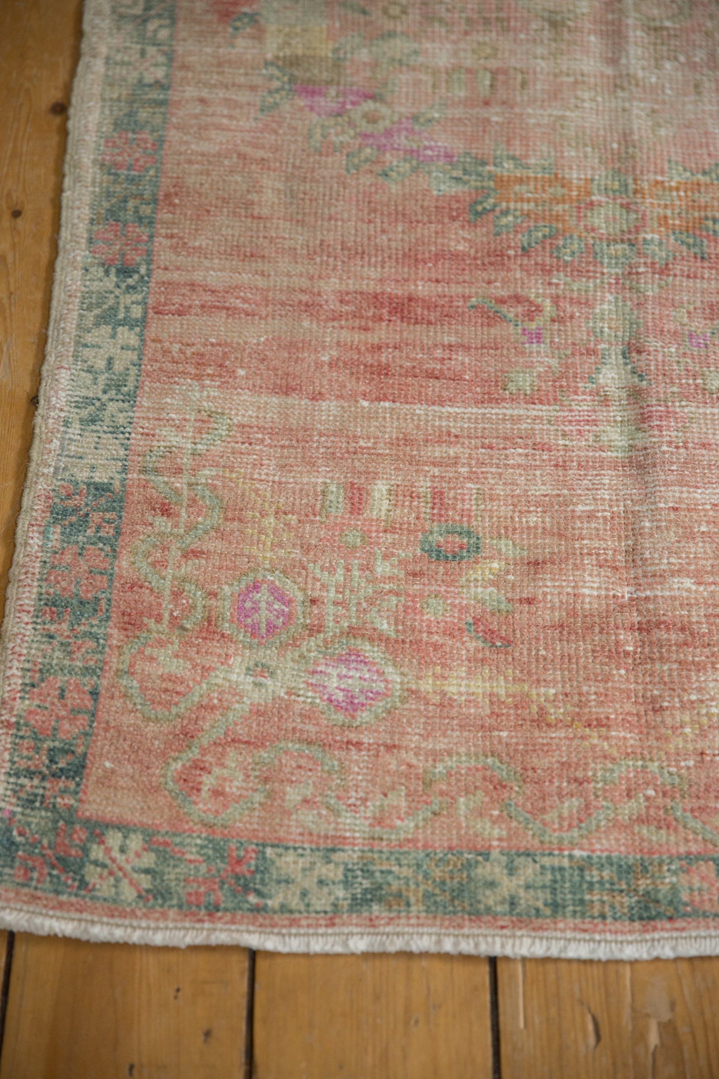 2.5x5.5 Vintage Distressed Oushak Rug Runner