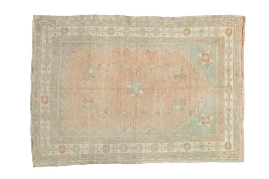 3x4 Vintage Distressed Oushak Square Rug