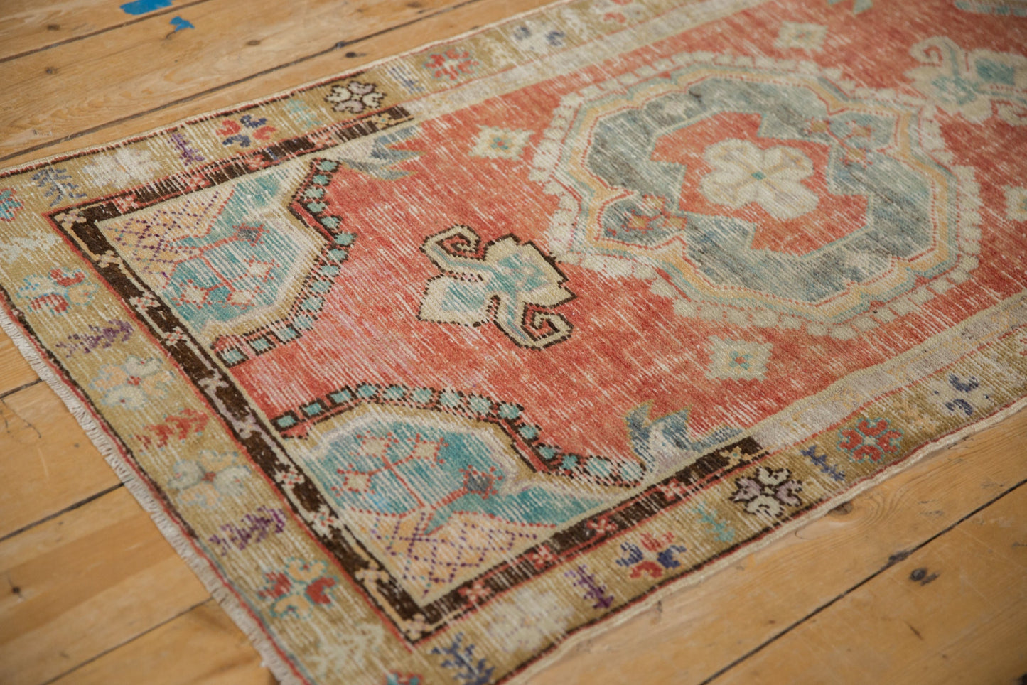 2.5x5 Vintage Distressed Oushak Rug Runner