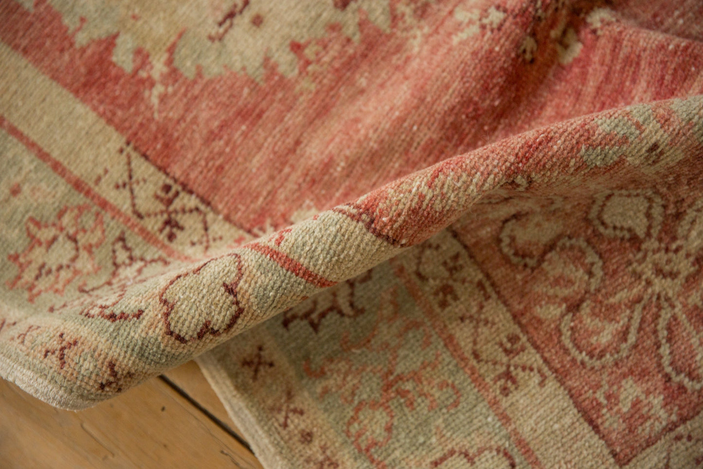 3x6.5 Vintage Distressed Oushak Rug Runner