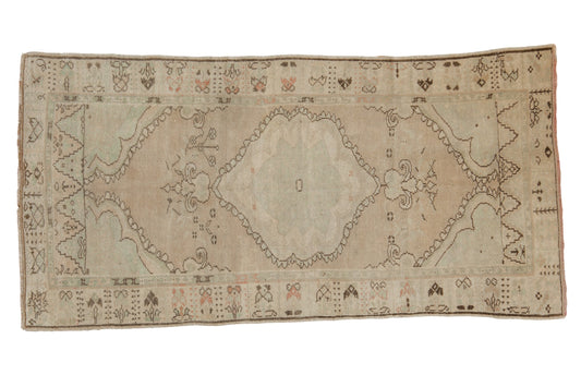 3x6 Vintage Distressed Oushak Rug Runner