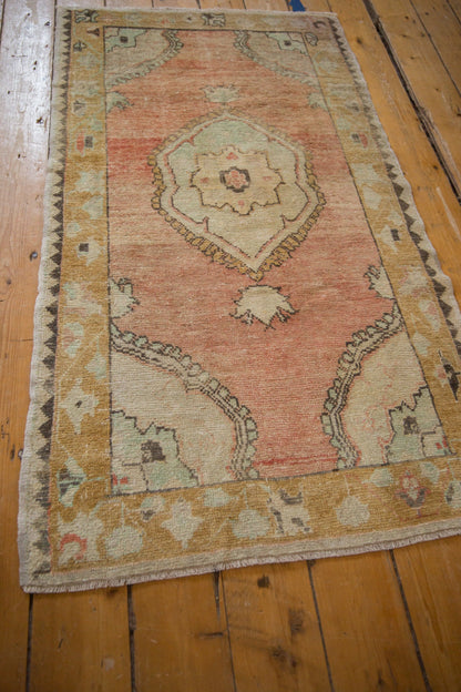 3x5 Vintage Distressed Oushak Rug