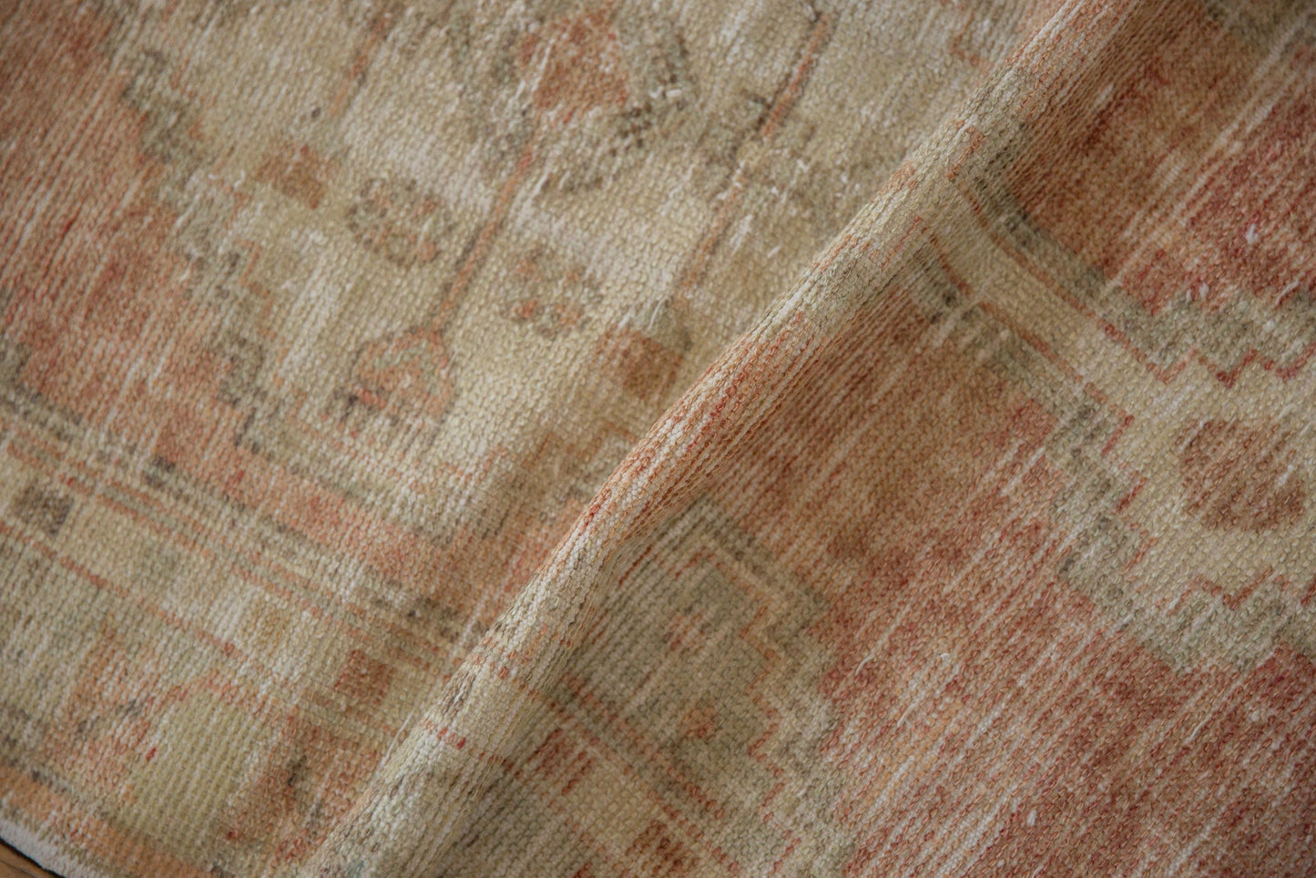 2.5x5 Vintage Distressed Oushak Rug Runner