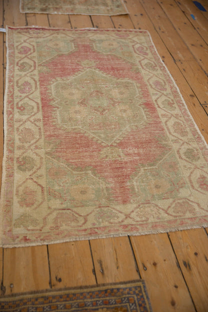 3x5 Vintage Distressed Oushak Rug